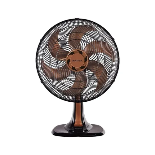 Ventilador de Mesa Ventisol 40CM 127 Volts 80 Watts 6 Pás Bronze