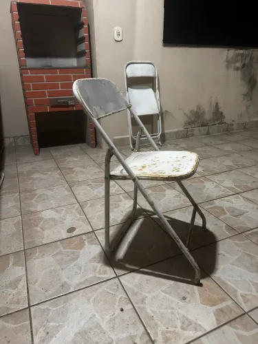 Cadeira dobrável Bar\Restaurante Aço