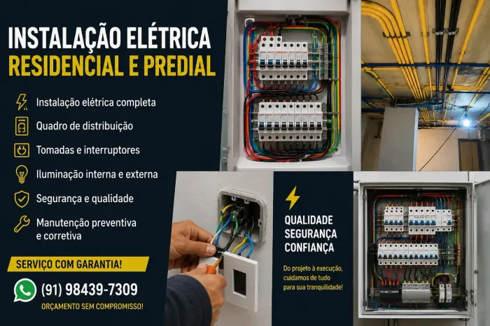 Eletricista residencial e Predial 