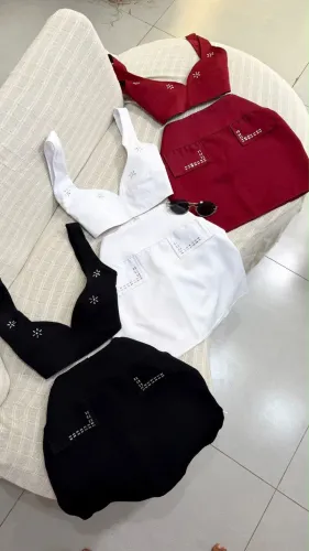 Conjunto Saia e cropped