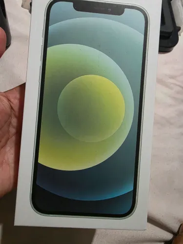 Caixa vazia iphone 12 verde