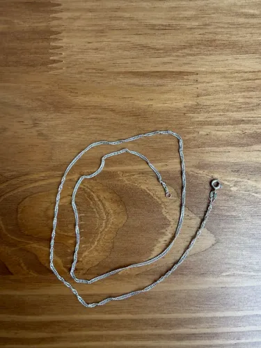 Corrente prata 60 cm singapura