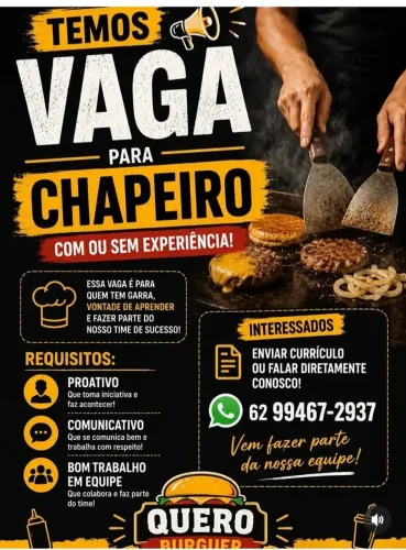 Vaga de emprego diária ou clt