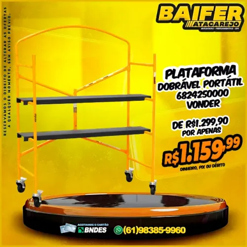 Plataforma Dobrável Portátil 6824250000 Vonder