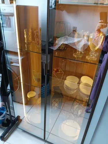 Cristaleira de vidro âmbar
