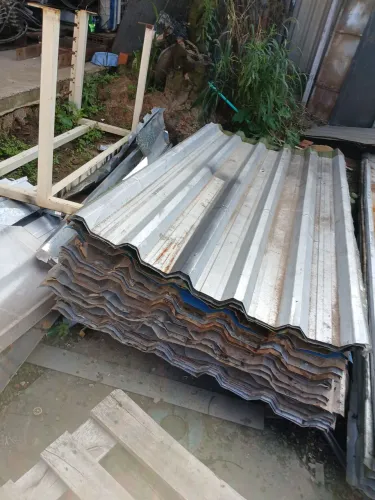 Telhas de zinco para tapumes