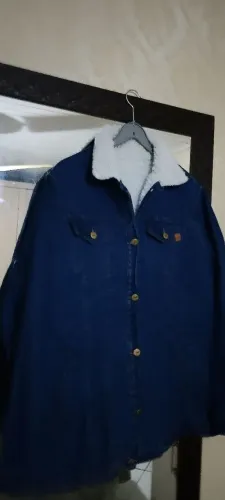 JAQUETA JEANS FEMININA PELÚCIADA MUITO QUENTE IDEAL PARA O INVERNO 