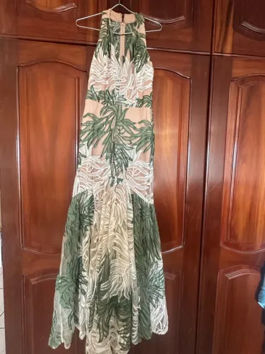 Vestido de formatura verde