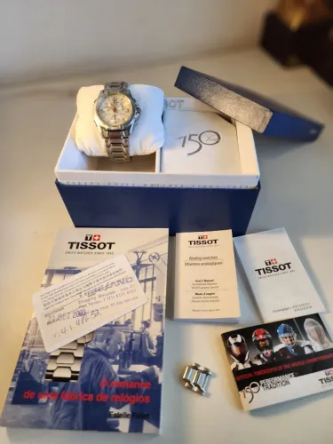 Lindo Relógio Suiço Tissot PR100 Chrono Flyback - Mod P670/770 - Caixa e Docs Originais