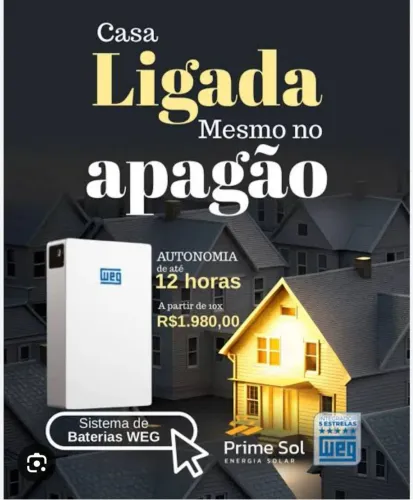 Energia Solar com Baterias WEG