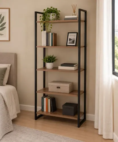 Estante estilo industrial para casa ou escritório 