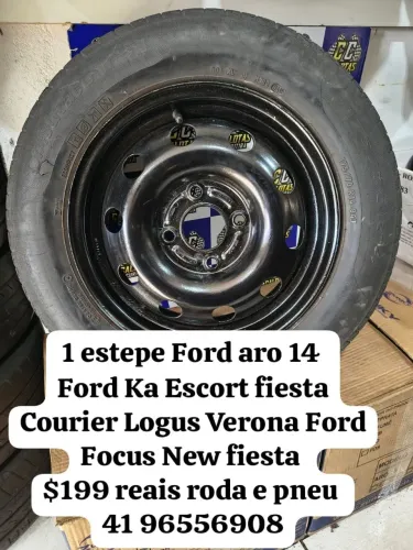 Estepe Ford aro 14 furação 4x108 Ford Ka Escort fiesta Courier Logus Verona Ford Focus 