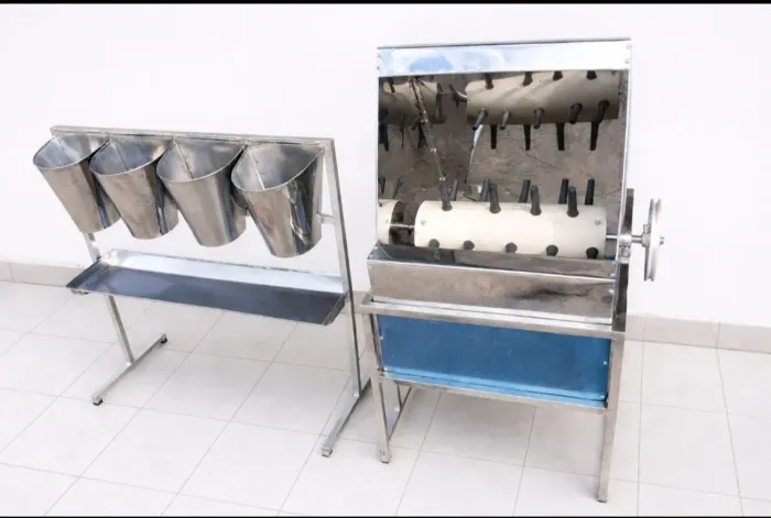 Kit depenadora + sangrador inox