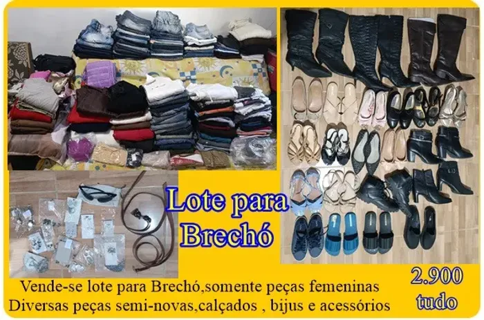 Lote de estoque para brechó
