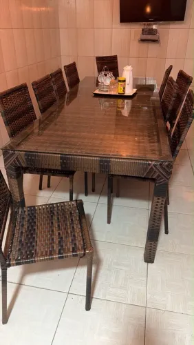 VENDO mesa de vidro 10 lugares