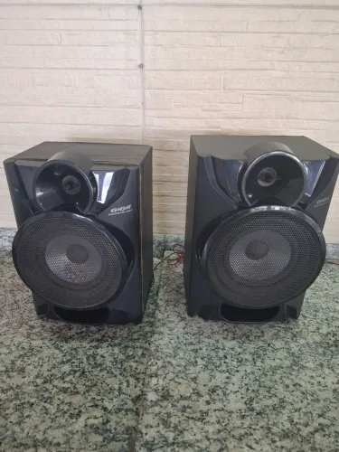 Par de caixa de som mini system 