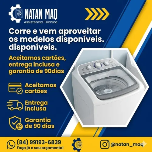 Venda de máquinas de lavar 
