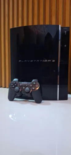 PLAYSTATION 3 FAT RETROCOMPATIBILIDADE COM JOGOS DE PS2 COM 3 JOGOS ORIGINAIS