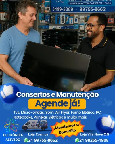 Técnico Especializado: TV, Informática, Som e Micro-ondas (Desde 1993)