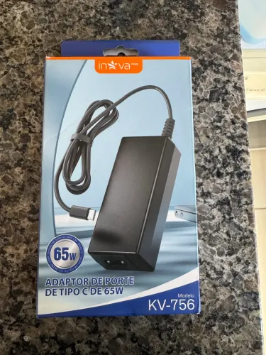 Fonte Carregador USB-C 45W para Notebook Dell, HP, Lenovo e Acer
