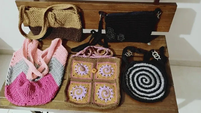 Bolsas de Crochê 