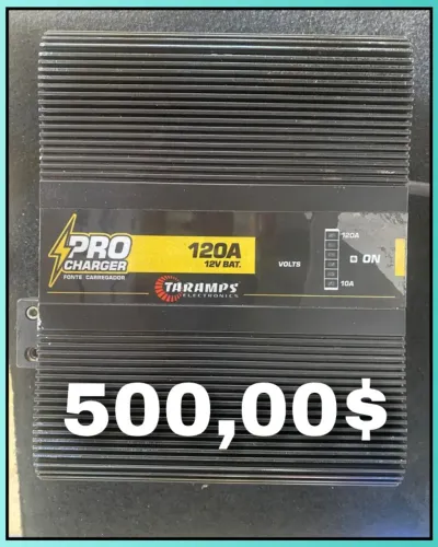 fonte automotiva inteligente taramps pro charger 120ah