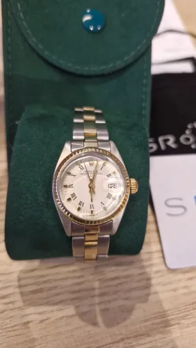 Relógio Rolex Feminino Lady Datejust 26mm aço e ouro original 