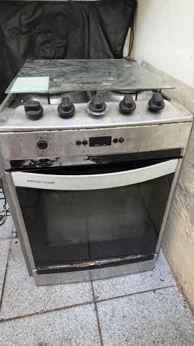 Fogão de embutir brastemp 4 bocas inox