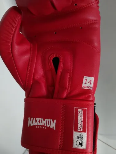 Luva de Boxe Maximum Boxing 14 oz Vermelha - Pouco usada