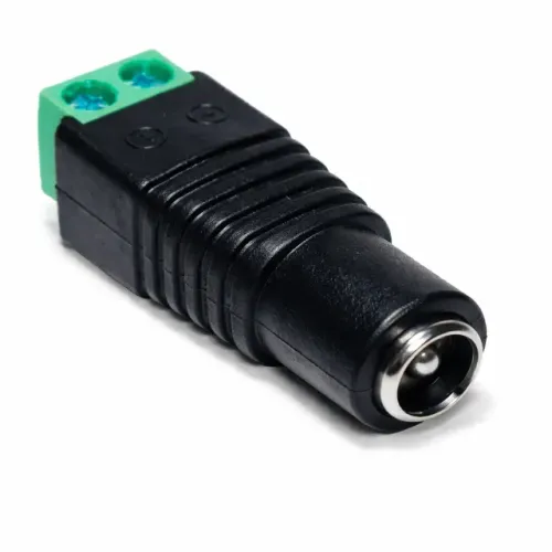 Conector P4 Fêmea com Borne Parafuso CFTV LED Fonte 2 Vias Instalação Rápida pode retirar 
