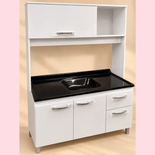 Cozinha compacta com tampo 1.20cm - entrego 