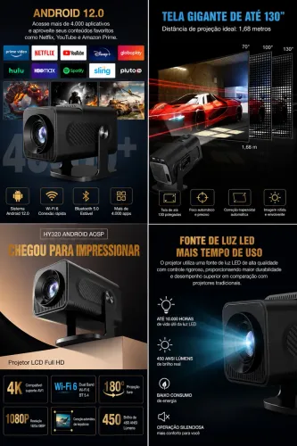 Projetor smart HY320