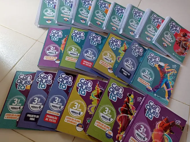 Livros do 3 ano ensino médio conquista completo