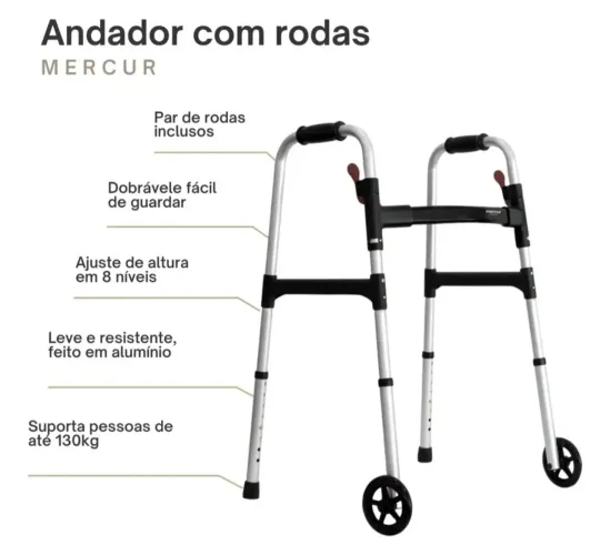 Andador Dobrável - MERCUR