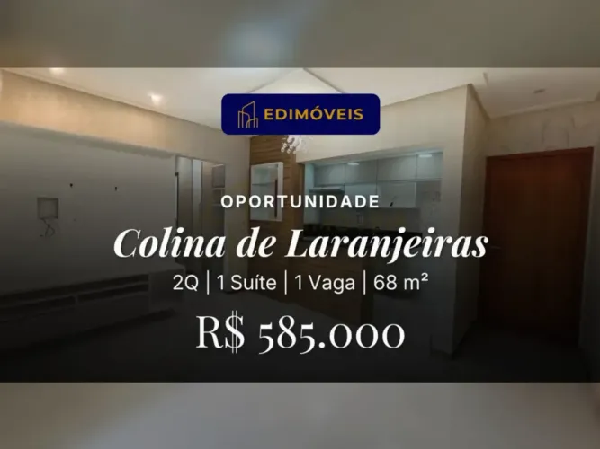 Colina de Laranjeiras: Apartamento 2 quartos com suíte, totalmente reformado