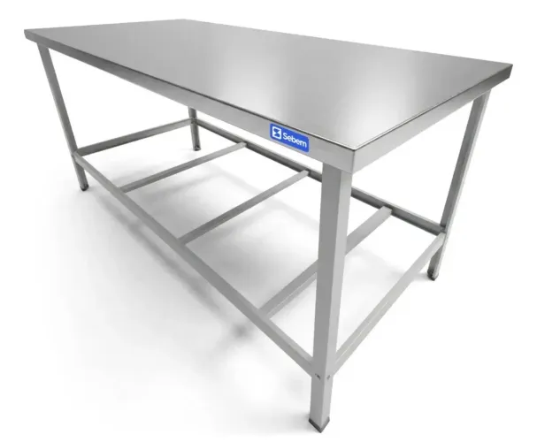 Mesa Tampo Inox Industrial