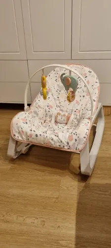 Cadeira balanço bebê Fisher Price Rosa