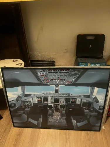 Quadro Cabine piloto avião 