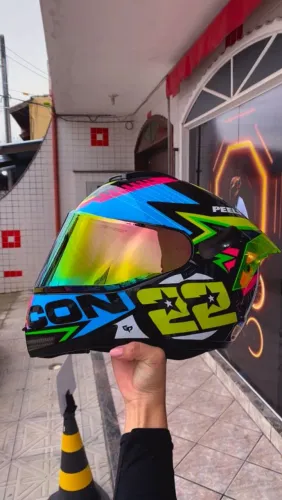CAPACETE PEELS ICON COM OCULOS SOLAR 619,00 EM 8 SEM JUROS 