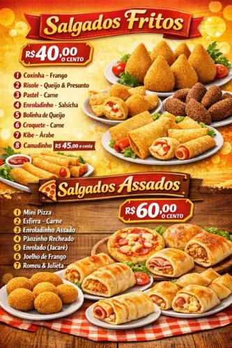 Salgados pra festa ou revenda