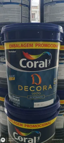 Tinta Coral Decora Seda acetinado 20L branco