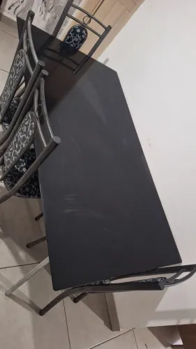 Mesa de vidro 4 cadeiras