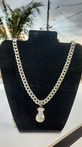 Cordão de prata mista 925