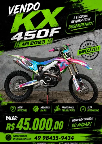 Vendo kx 450f ano 2023