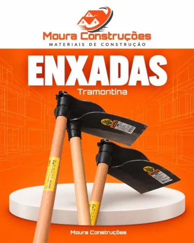 Enxada Tramontina com Cabo de Madeira para Obra