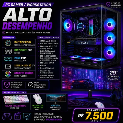 ? PC GAMER / WORKSTATION ALTO DESEMPENHO