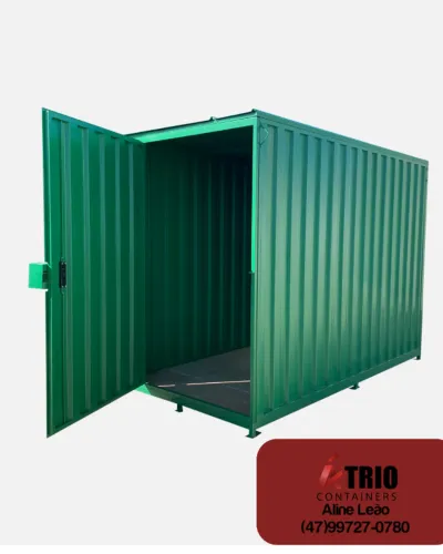 Guarita Container para Vigilância em Aço Galvanizado e Metalon