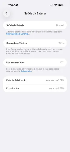 iPhone 16 PRO MAX preto 256gb 90%