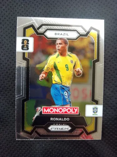 r9 ronaldo monopoly prizm camisa do brasil carta panini legend cards futebol card