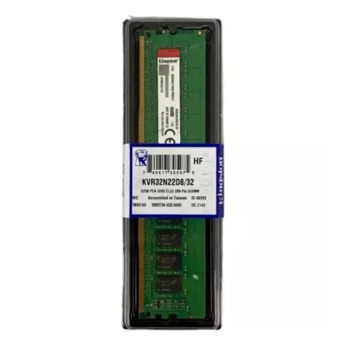 Memória RAM 32GB DDR4 3200Mhz Kingston "Novo/Loja"